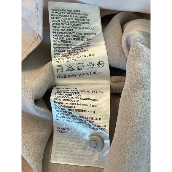 H&M taupe neutral spaghetti strap silky top L NWOT - Picture 8 of 11